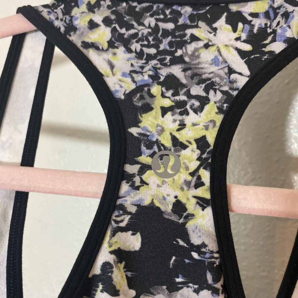 Floral print racer back